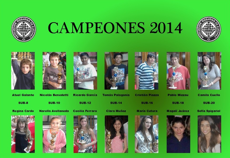 Galería de campeones 2014
