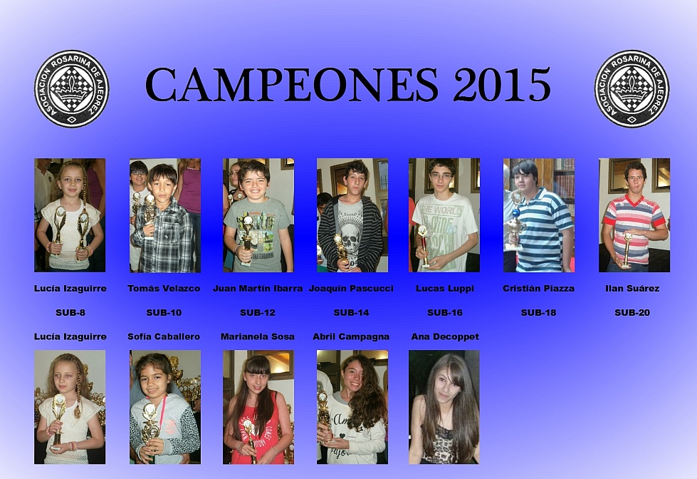 Galería de campeones 2015